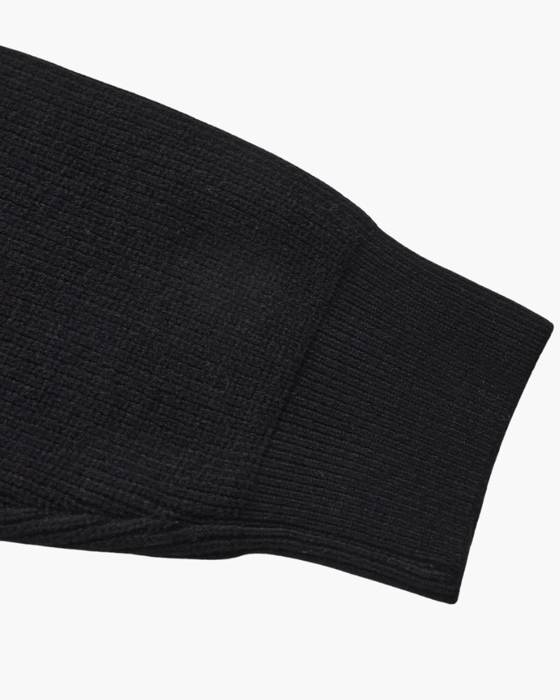 Feiner Strickpullover mit halbem Reissverschluss