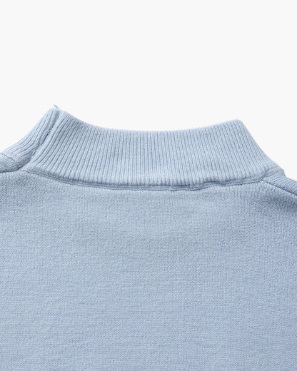 Gerippter Essential-Pullover mit Stehkragen