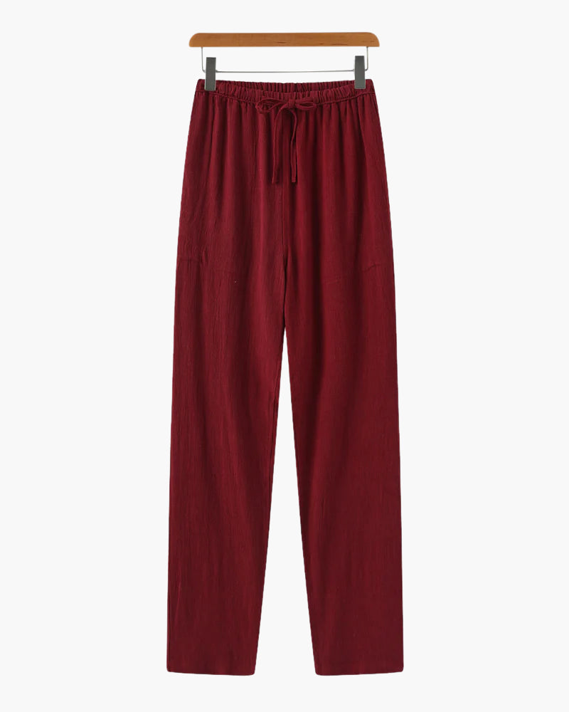 Marrakech - Leinen Pantalon (Schmale Passform)