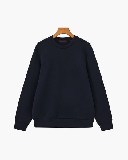 Klassisches Rundhals-Sweatshirt aus Modal-Mix