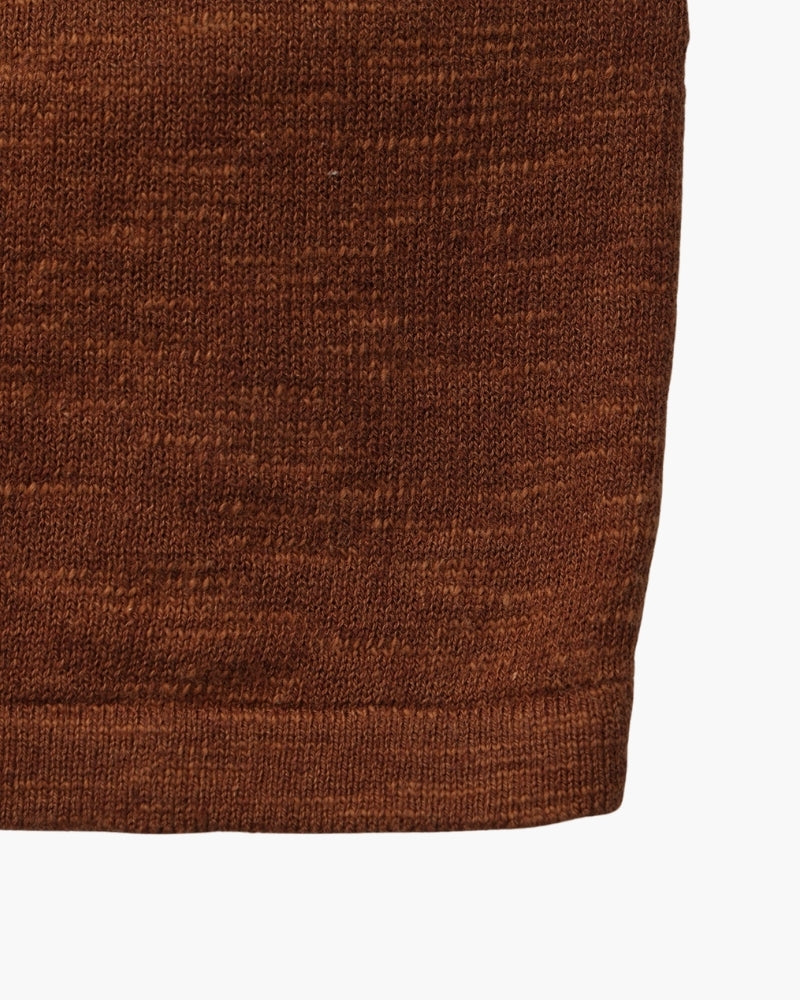 Essential-Rundhalsshirt aus Leinen-Baumwoll-Mix