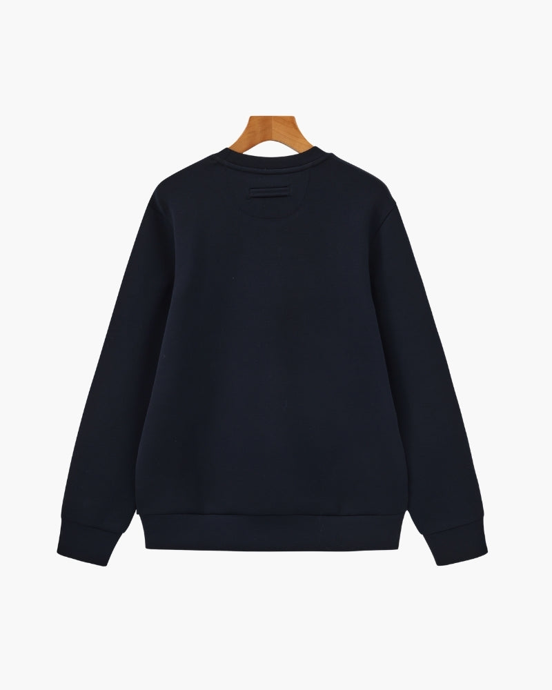 Klassisches Rundhals-Sweatshirt aus Modal-Mix