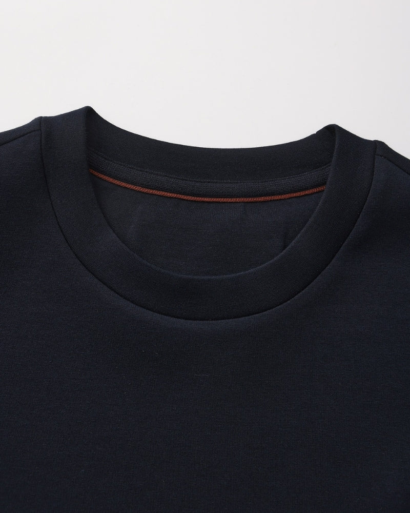 Klassisches Rundhals-Sweatshirt aus Modal-Mix
