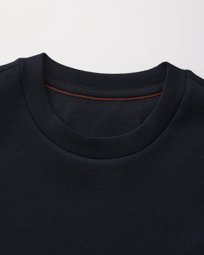 Klassisches Rundhals-Sweatshirt aus Modal-Mix
