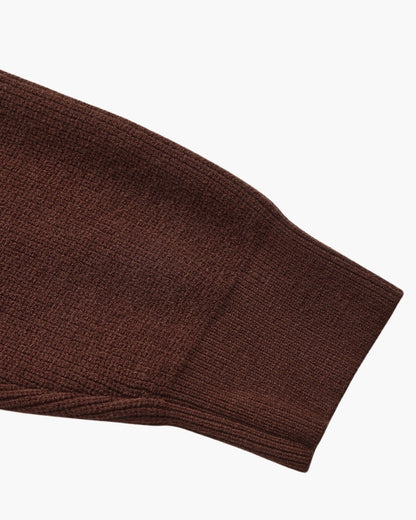 Feiner Strickpullover mit halbem Reissverschluss