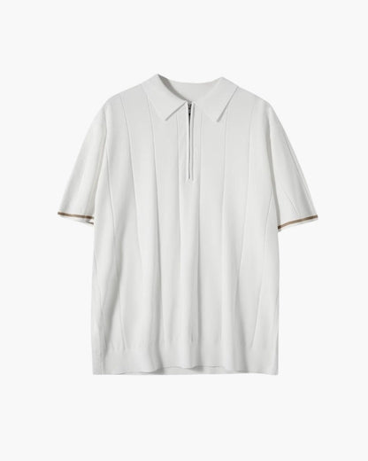 Signature-Polo mit Kontrastbesatz