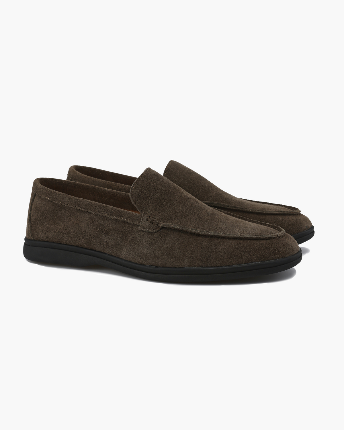 Premium Suede Loafer - Black Soles