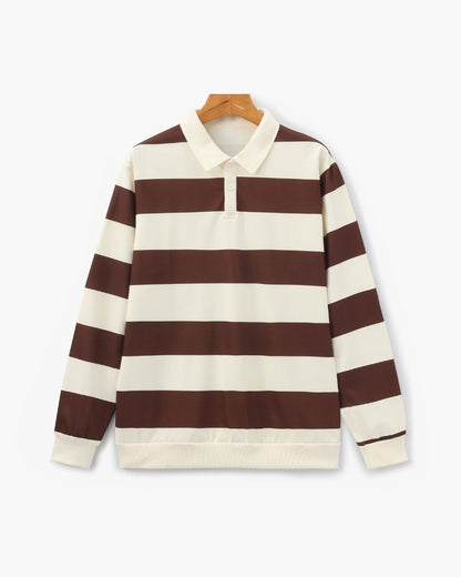 Vintage Rugby-Polo mit Streifen