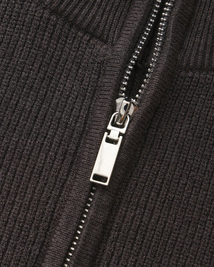 Feiner Strickpullover mit halbem Reissverschluss