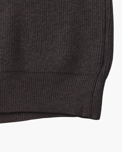 Feiner Strickpullover mit halbem Reissverschluss