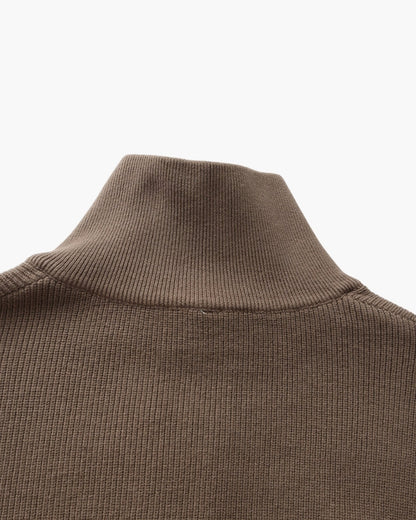Feiner Strickpullover mit halbem Reissverschluss