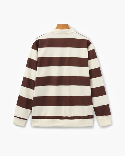Vintage Rugby-Polo mit Streifen