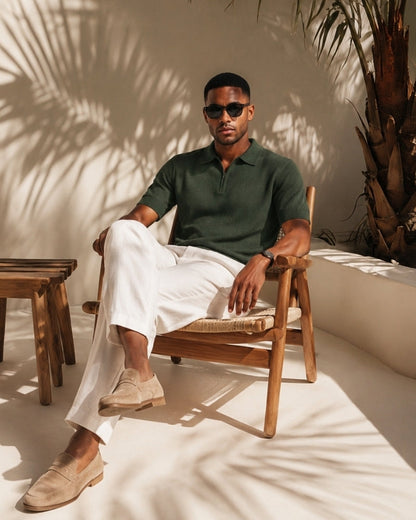 Marbella Zip Up Polo