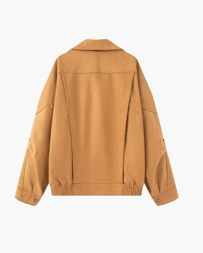 Vintage Suede Drape Jacke