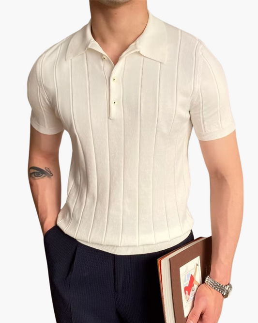 Cannes Ribbed Baumwolle Polo