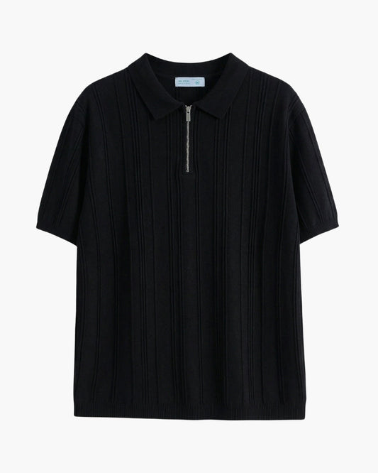 Signature-Polo mit Reissverschluss