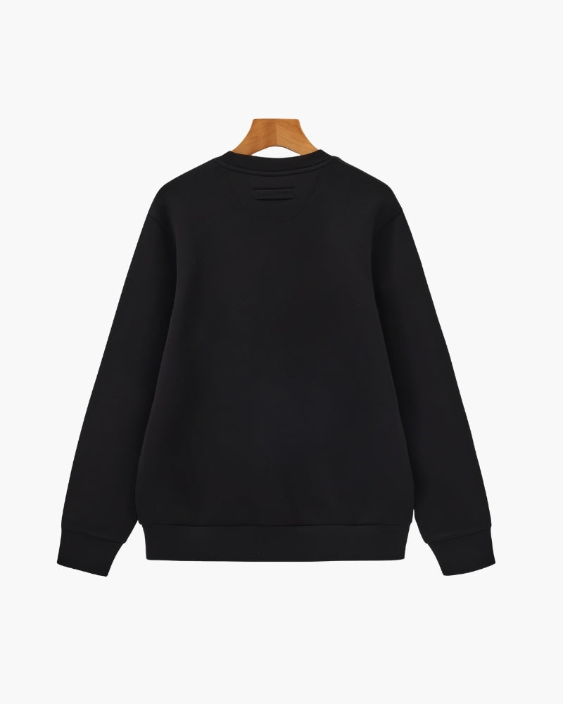 Klassisches Rundhals-Sweatshirt aus Modal-Mix