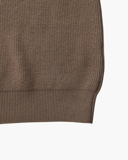 Feiner Strickpullover mit halbem Reissverschluss