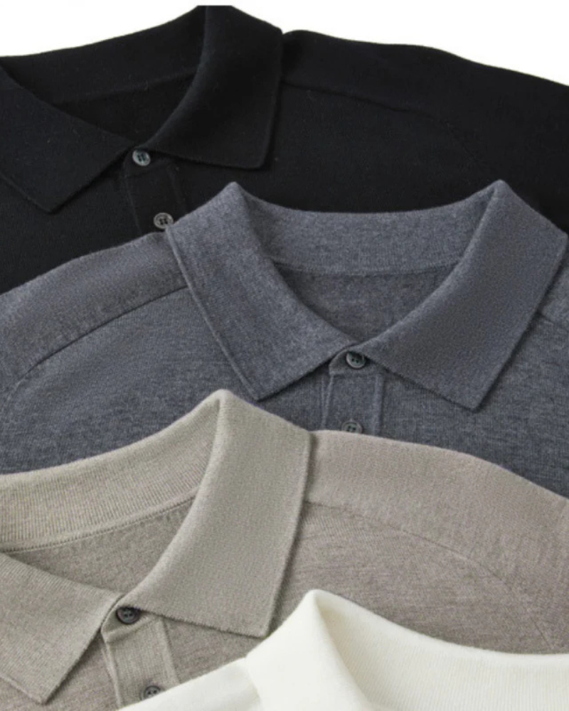 100% Premium Wolle Polo