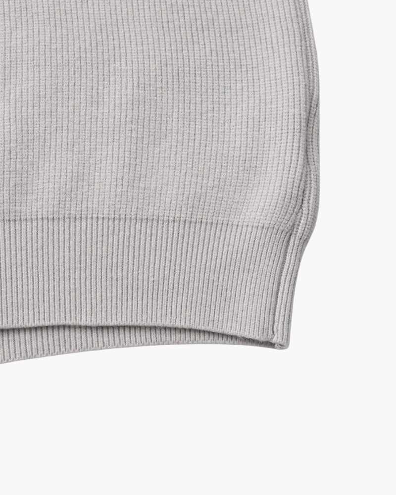 Feiner Strickpullover mit halbem Reissverschluss