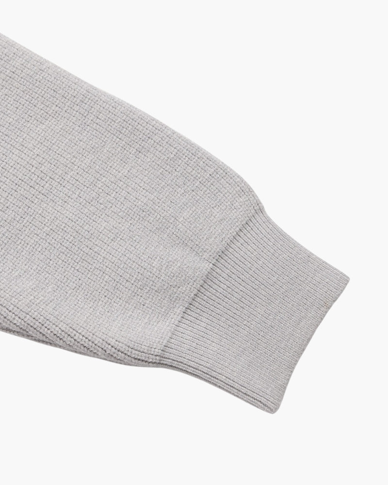 Feiner Strickpullover mit halbem Reissverschluss