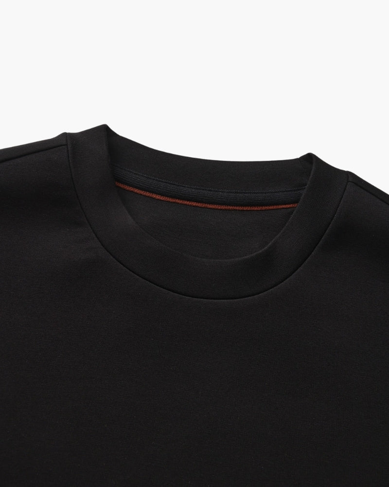 Klassisches Rundhals-Sweatshirt aus Modal-Mix
