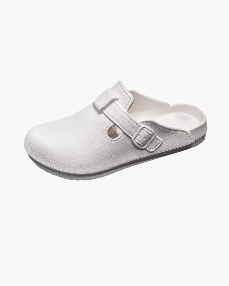 Klassische wasserfeste Clogs mit Schnalle