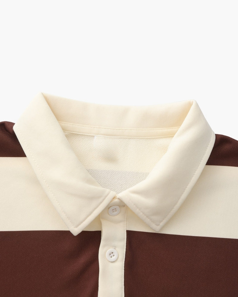 Vintage Rugby-Polo mit Streifen