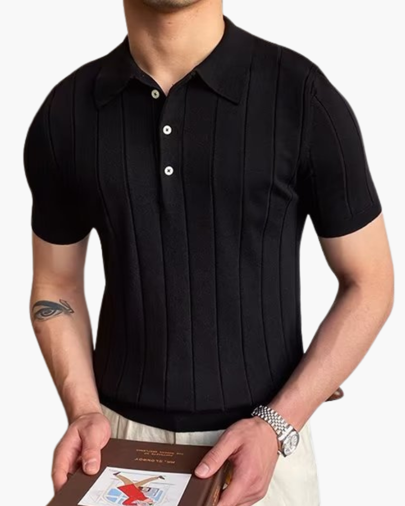 Cannes Ribbed Baumwolle Polo