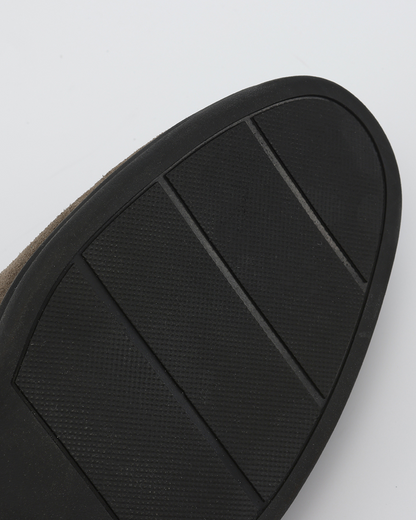 Premium Suede Loafer - Black Soles