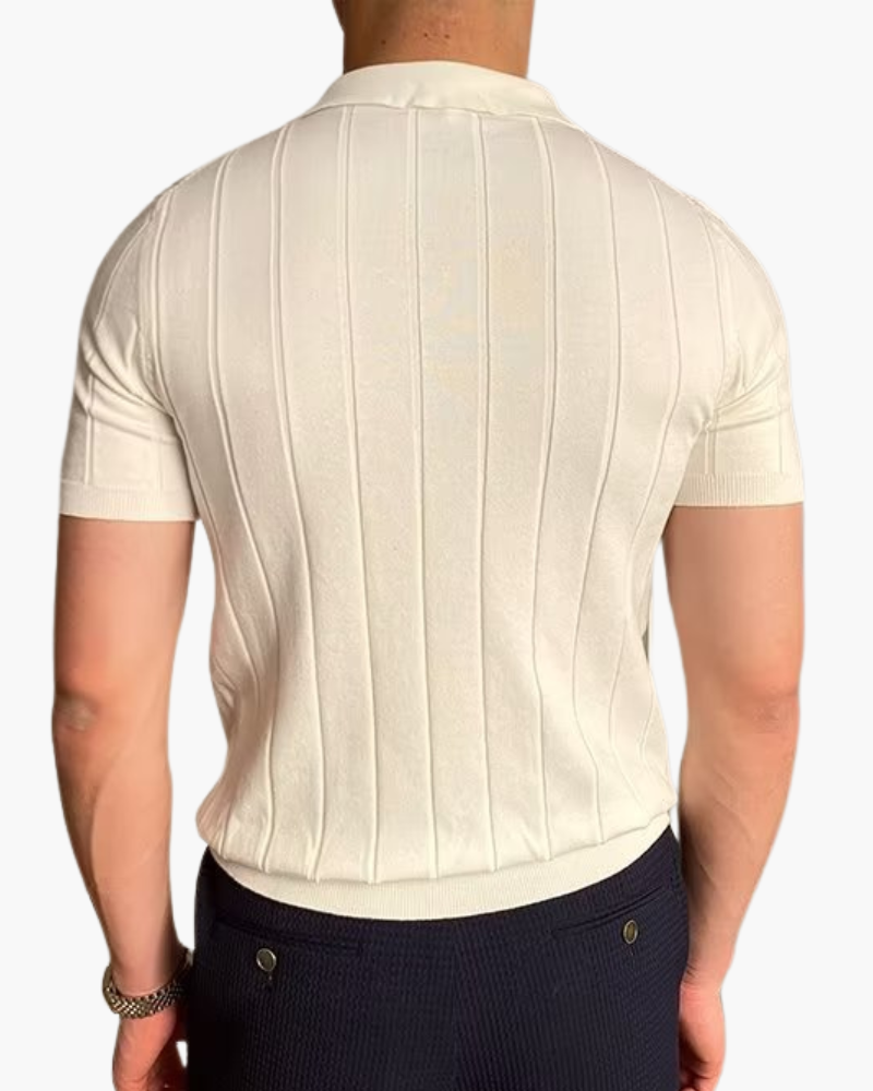 Cannes Ribbed Baumwolle Polo