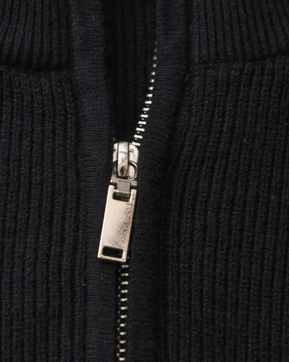 Feiner Strickpullover mit halbem Reissverschluss