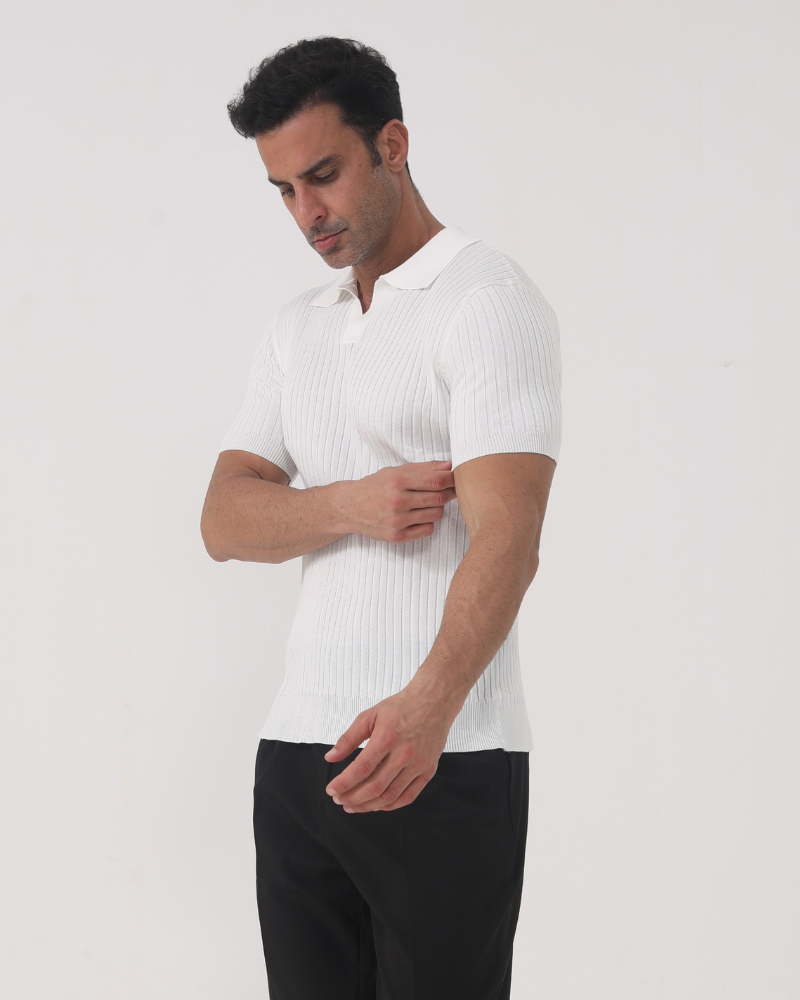 Florence - Ribbed Baumwolle Polo