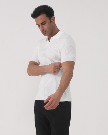 Florence - Ribbed Baumwolle Polo