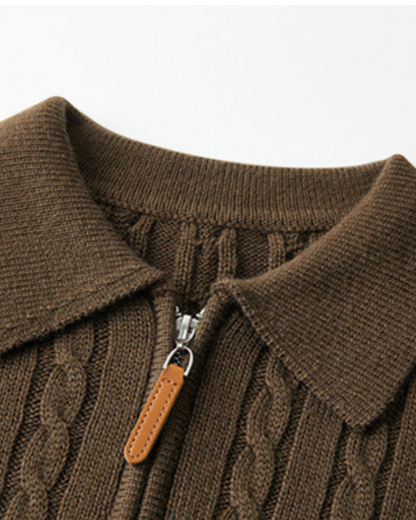 100% Premium Wolle Zip Up