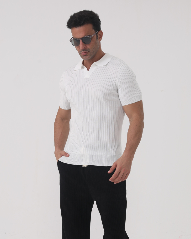 Florence - Ribbed Baumwolle Polo