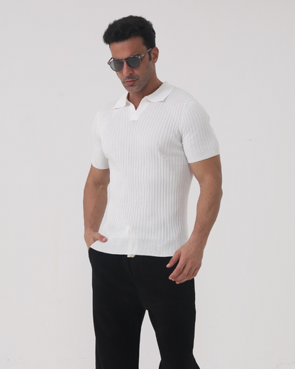 Florence - Ribbed Baumwolle Polo