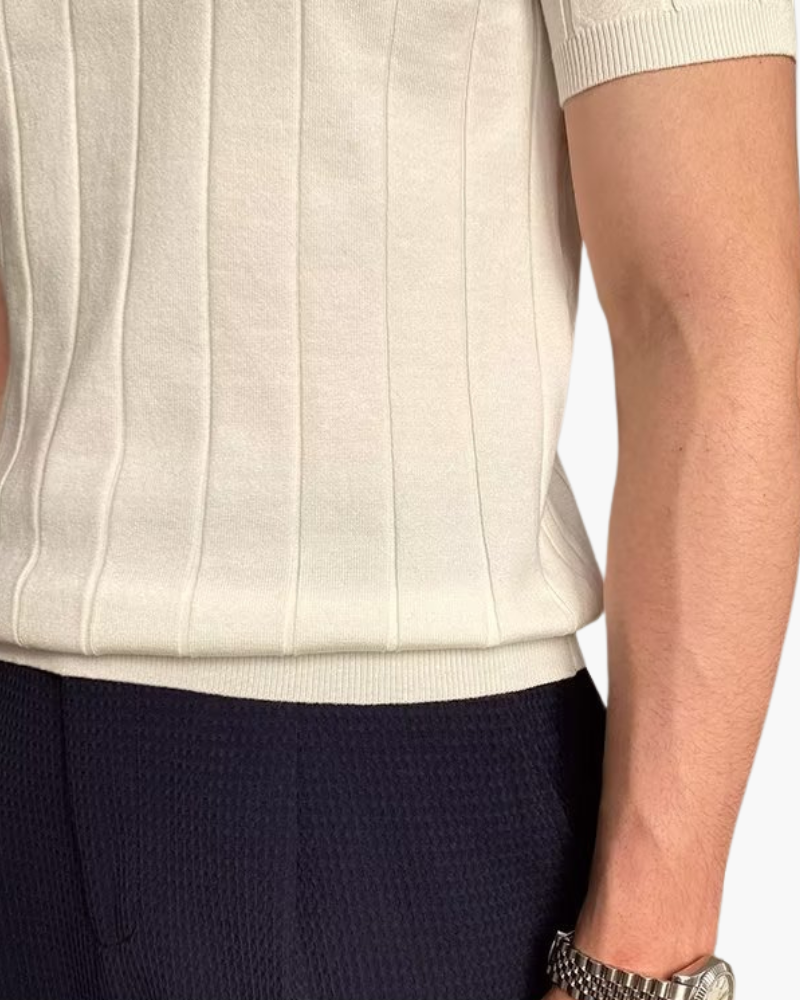 Cannes Ribbed Baumwolle Polo