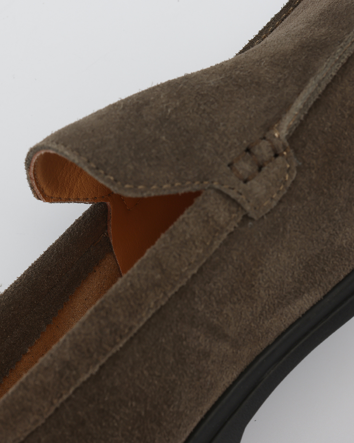 Premium Suede Loafer - Black Soles