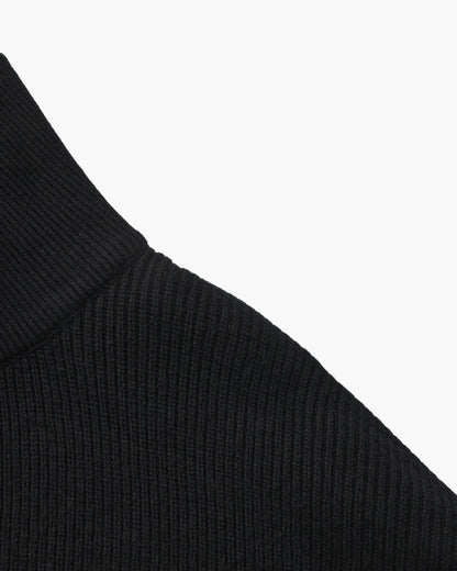 Feiner Strickpullover mit halbem Reissverschluss