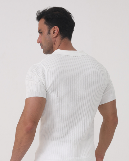 Florence - Ribbed Baumwolle Polo