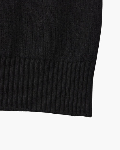 Gerippter Essential-Pullover mit Stehkragen