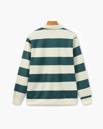 Vintage Rugby-Polo mit Streifen