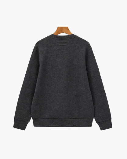 Klassisches Rundhals-Sweatshirt aus Modal-Mix