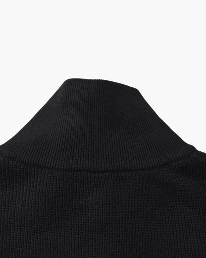 Feiner Strickpullover mit halbem Reissverschluss