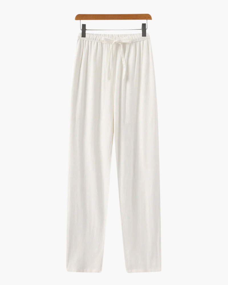 Marrakech - Leinen Pantalon (Schmale Passform)