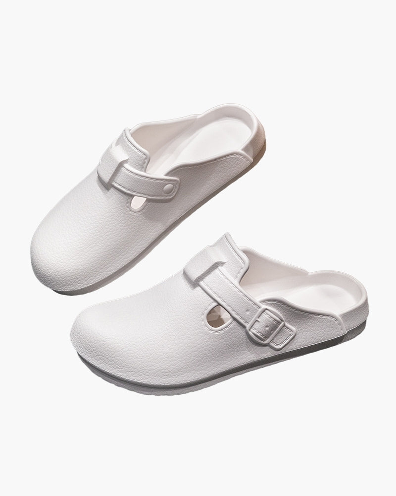 Klassische wasserfeste Clogs mit Schnalle