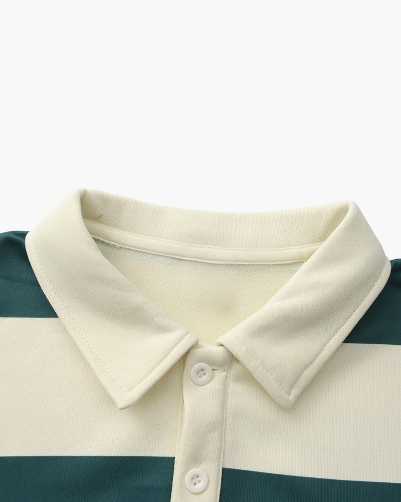 Vintage Rugby-Polo mit Streifen