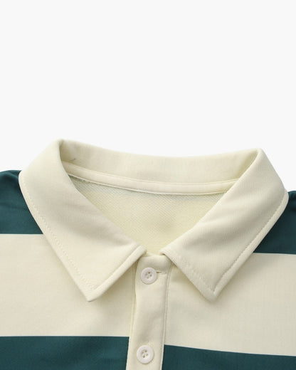 Vintage Rugby-Polo mit Streifen