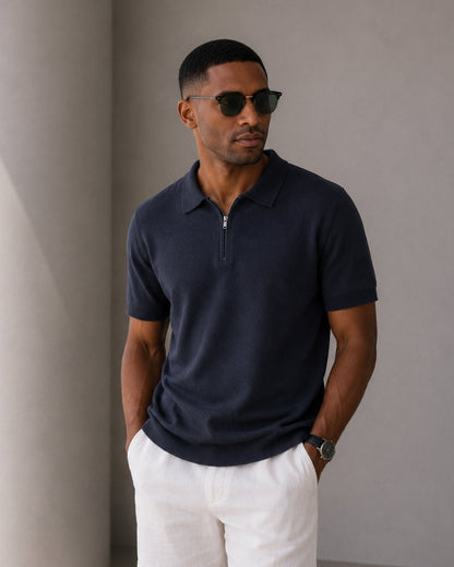 Marbella Zip Up Polo